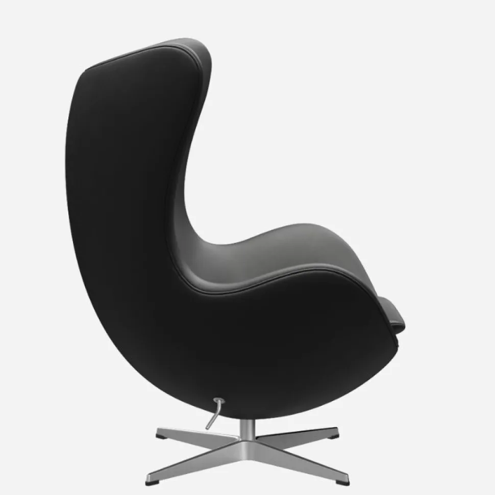 Fritz Hansen 3316 Ægget Sort Essential Læder