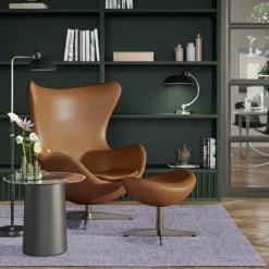 Fritz Hansen 3316 Ægget Valnød Essential Læder