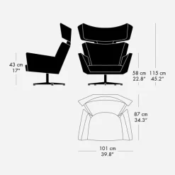 Fritz Hansen 4201 Oksen Essential Læder