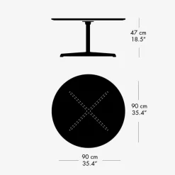 Fritz Hansen A223 Cirkulær Sofabord