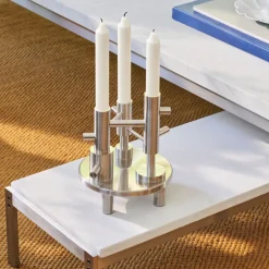 Fritz Hansen Candleholder Large Stainless Steel