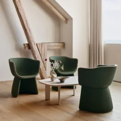 Fritz Hansen CM231 Monolit Lounge Chair Vidar 972 / Natur Læder