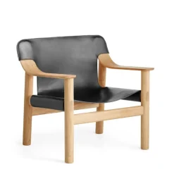 Hay Bernard Loungestol Lakeret Eg & Sort Læder