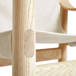 Hay Bernard Loungestol Lakeret Eg & Raw Canvas