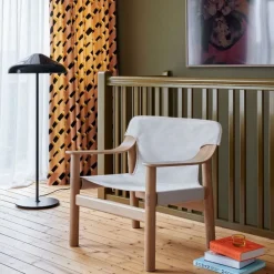 Hay Bernard Loungestol Lakeret Eg & Raw Canvas