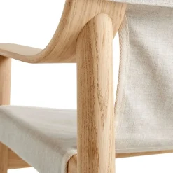 Hay Bernard Loungestol Lakeret Eg & Raw Canvas