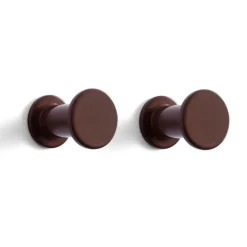 HAY Bolt Hook-Set of 2 Dark Brown