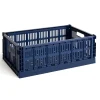 HAY Colour Crate Large Dark Blue