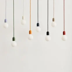 HAY Common Pendant Cord Set Soft Clay White