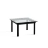 Hay Kofi Sofabord 60 x 60 Sortlakeret Eg & Klar Glas
