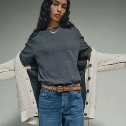 HEYANNO Grand Quilt Cardigan Ecru