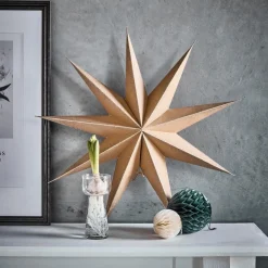 House Doctor 9 Point Star Nature Large