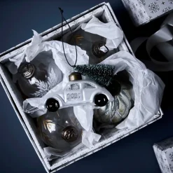 House Doctor Car Ornament White/Silver