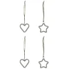 House Doctor Connect Ornaments Silver (4 Pieces)