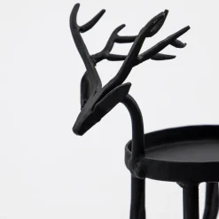 House Doctor Deer Tealight Holder Black