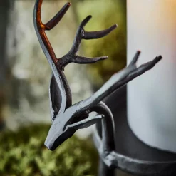 House Doctor Deer Tealight Holder Black