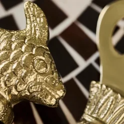 House Doctor Fish Bar Accessories Antique Gold