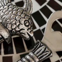 House Doctor Fish Bar Accessories Antique Silver