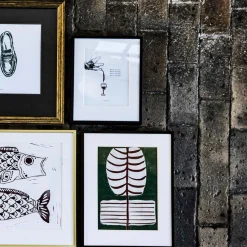 House Doctor Flow Wall Art Dark Green