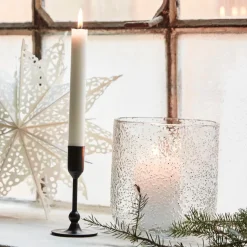 House Doctor Folk Candle Holder Black Antique High