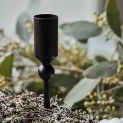 House Doctor Folk Candle Holder Black High