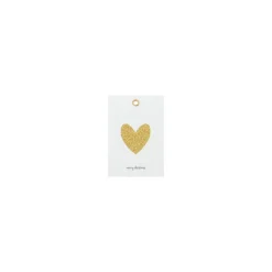 House Doctor Glitr Gift Tags White/Golden