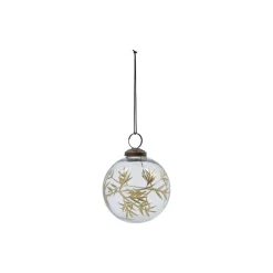 House Doctor Leaf Ornament Clear/Golden