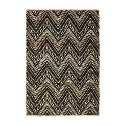 House Doctor Monta Door Mat Nature/Black 60x90 cm