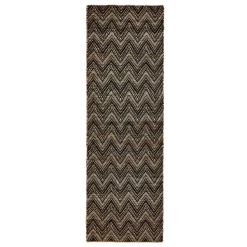 House Doctor Monta Rug Nature/Black 83x260 cm