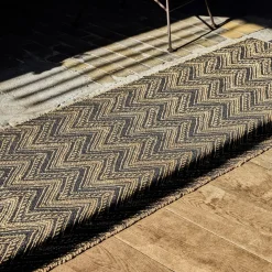 House Doctor Monta Rug Nature/Black 83x260 cm