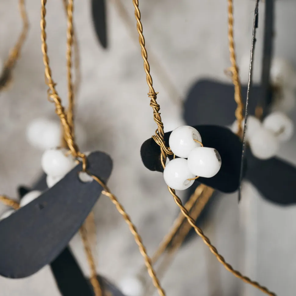 House Doctor Ornament Mistletoe Black Large