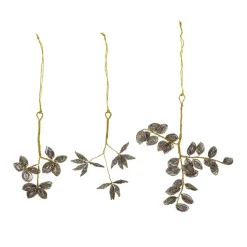 House Doctor Pearl Ornaments Grey/Gold