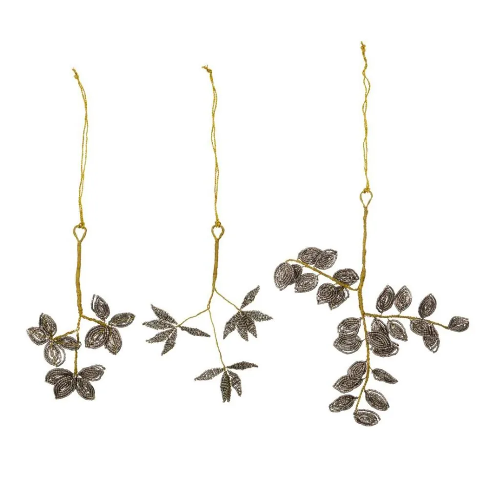House Doctor Pearl Ornaments Grey/Gold