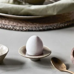House Doctor Pleat Egg Cups Grey/Brown