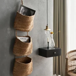 House Doctor Ramla Hanging Baskets Natural