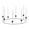 House Doctor Ring Candle Stand Black