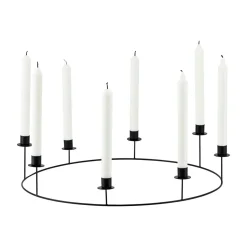House Doctor Ring Candle Stand Black