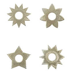 House Doctor Ring Candle Rings Antique Champagne Silver