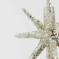 House Doctor Spike Ornament Silver/Glitter Small