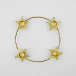 House Doctor Stage Candle Holder Antique Brass