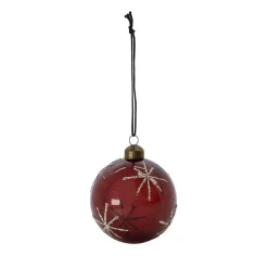 House Doctor Star Ornament Burgundy