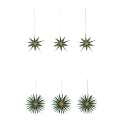 House Doctor Stari Ornaments Green/Champagne (6 Pieces)