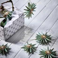 House Doctor Stari Ornaments Green/Champagne (6 Pieces)