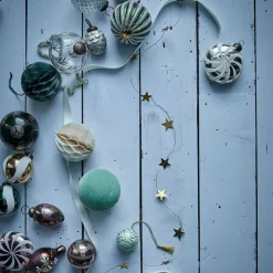 House Doctor Stars Garland Antique Brass Large