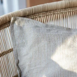 House Doctor Streak Cushion Mustard 50x50 cm