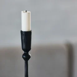 House Doctor Trivo Floor Candle Stand Black High