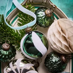 House Doctor Twister Ornament Green/White