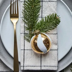 House Doctor Twister Ornament White/Golden