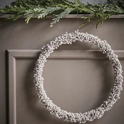 House Doctor Winter Wreath White Large