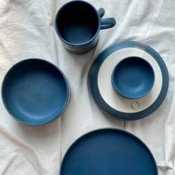 Julie Damhus Studio Toto Tallerken Mellem Blå